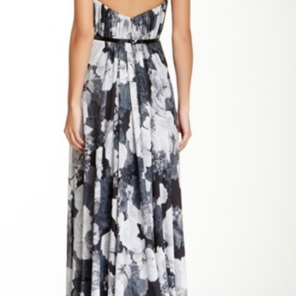 PAMELLA ROLAND Halter Rose Print Gown - Picture 7 of 7